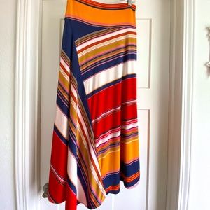 Maeve by Anthropologie Midi Skirt, Size Medium, Multi Color